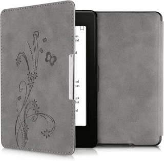 Pouzdro KW Mobile - Butterfly Tendril - KW2313641 - pro Amazon Kindle Paperwhite 1/2/3 - šedé