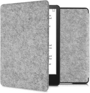 Pouzdro KW Mobile Felt Fabric - KW5625925 - pro Amazon Kindle Paperwhite 5 (2021) - světle šedé
