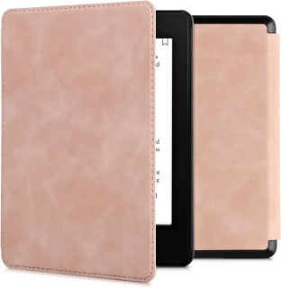 Pouzdro KW Mobile - Flip Peach - KW57159138 - pro Amazon Kindle Paperwhite 5 (2021) - světle oranžové