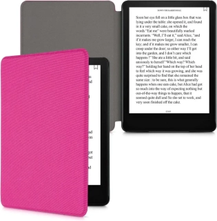 Pouzdro KW Mobile - Nylon Book - KW5626533 - pro Amazon Kindle Paperwhite 5 (2021) - tmavě růžové