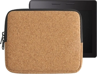 Pouzdro KW Mobile Cork Zipper - KW5901424 - Univerzální pouzdro pro čtečky 6-7" - hnědé
