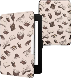 Pouzdro KW Mobile - Books And Pages - KW2811841 - pro Amazon Kindle Paperwhite 1/2/3 - vícebarevné