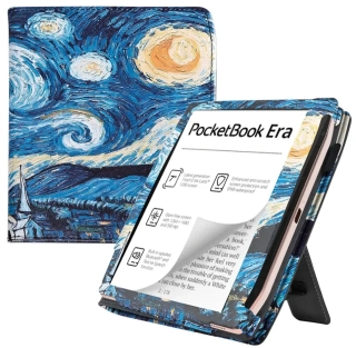 Fortress FT4033 - pouzdro se stojánkem pro Pocketbook 700 Era - motiv Gogh, magnet, AutoSleep