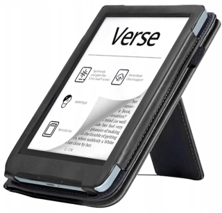 ARMORI Holder T045 - pouzdro se stojánkem pro Pocketbook 629/634 Verse (Pro) - černé, magnet, AutoSleep