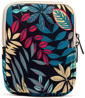 ARMORI Zipper Z064 - motiv Small Leaf - Univerzální pouzdro pro čtečky 6" - textilní, zip
