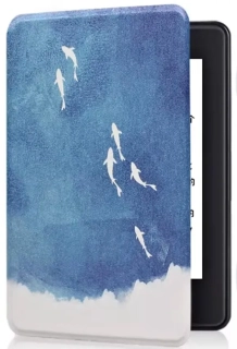 Armori Trimer T116, pouzdro pro Amazon Kindle Paperwhite 1/2/3 - magnetické zavírání, AutoSleep, motiv Dolphins