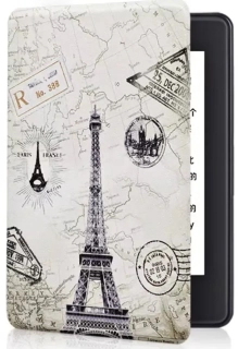 Armori Trimer T120, pouzdro pro Amazon Kindle Paperwhite 1/2/3 - magnetické zavírání, AutoSleep, motiv Paris