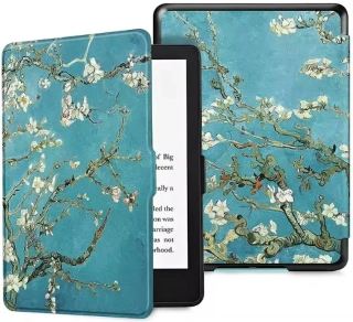 Armori Trimer T137, pouzdro pro Amazon Kindle 6 (7. generace) - magnetické zavírání, AutoSleep, motiv Blue Garden