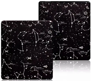 Armori Trimer T159, pouzdro pro Amazon Kindle Oasis 2/3 - magnetické zavírání, AutoSleep, motiv Constellation