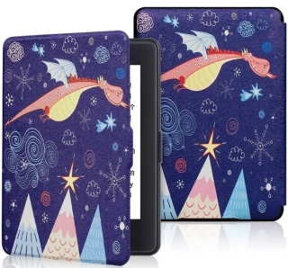 Armori Trimer T181, pouzdro pro Pocketbook 616/617/618/627/628/632/633 - magnetické zavírání, AutoSleep, motiv Dragon