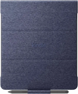 Originální pouzdro Amazon Kindle Scribe - KSFADB, PU kůže, stojánek, tmavě modré