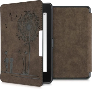 Pouzdro KW Mobile Felt Dandelion Love - KW5492403 - pro Amazon Kindle Paperwhite 4 (2018) - hnědé