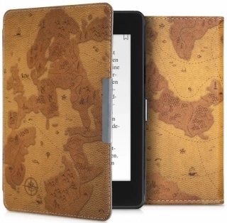 Pouzdro KW Mobile - Retro Map - KW4664428 - pro Amazon Kindle Paperwhite 4 (2018) - vícebarevné