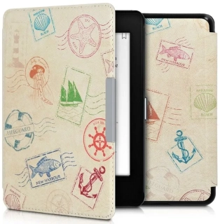 Pouzdro KW Mobile - Stamp Mark - KW4664427 - pro Amazon Kindle Paperwhite 4 (2018) - vícebarevné