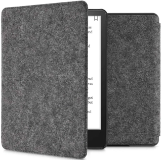 Pouzdro KW Mobile Felt Fabric - KW5625919 - pro Amazon Kindle Paperwhite 5 (2021) - šedé