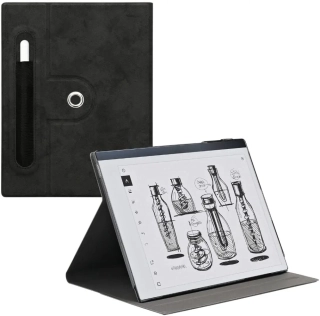 Pouzdro KW Mobile Flip Case KW6030701 - Pouzdro pro ReMarkable 2 (10,3") - černé, magnet, stojánek, AutoSleep