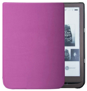 Durable Lock DL-1225 - pouzdro na Pocketbook 740 InkPad 3 - fialové, magnetické zavírání, AutoSleep