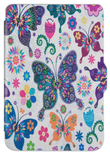 Pouzdro Durable Lock PB-04 pro Pocketbook 616 / 617 / 618 / 627 / 628 / 632 / 633 - motiv Butterfly