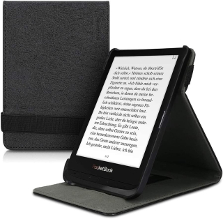 Pouzdro KW Mobile - Case with Strap Stand - KW4728801 - pro Pocketbook 616/617/627/628/632/633 - barva černá