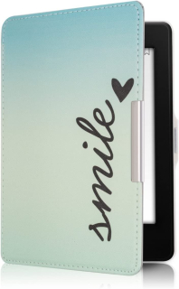 Pouzdro KW Mobile - Smile - KW2811803 - pro Amazon Kindle Paperwhite 1/2/3 - tyrkysové