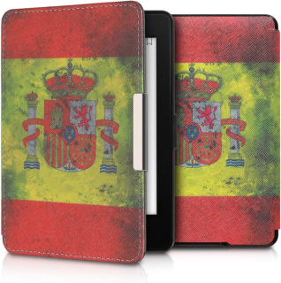 Pouzdro KW Mobile - Retro Flagge Spanien - KW2313538 - pro Amazon Kindle Paperwhite 1/2/3 - vícebarevné
