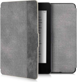 Pouzdro KW Mobile Felt Leather - KW5021501 - pro Amazon Kindle Paperwhite 1/2/3 - šedá, černá