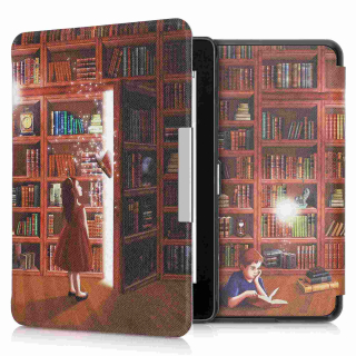 Pouzdro KW Mobile - Magical Library - KW4664447 - pro Amazon Kindle Paperwhite 4 (2018) - vícebarevné