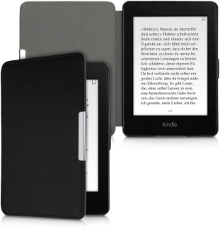 Pouzdro KW Mobile (Kalibri) - Real Leather - KA4577901 - pro Amazon Kindle Paperwhite 1/2/3 - černá kůže