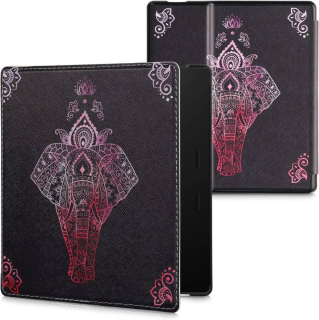 Pouzdro KW Mobile - Elephant Sketch Stand - KW5784901 - pro Amazon Kindle Oasis 2/3 - antracitové
