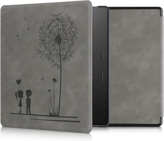 Pouzdro KW Mobile - Dandelion Love - KW5697201 - pro Amazon Kindle Oasis 2/3 - šedé