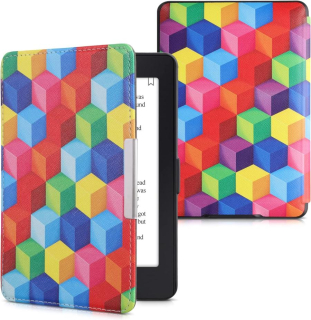 Pouzdro KW Mobile - Colorful Blocks - KW4556943 - pro Amazon Kindle Paperwhite 1/2/3 - vícebarevné